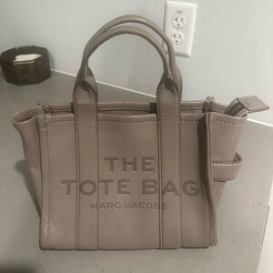 Marc Jacobs Taupe Leather Tote Bag